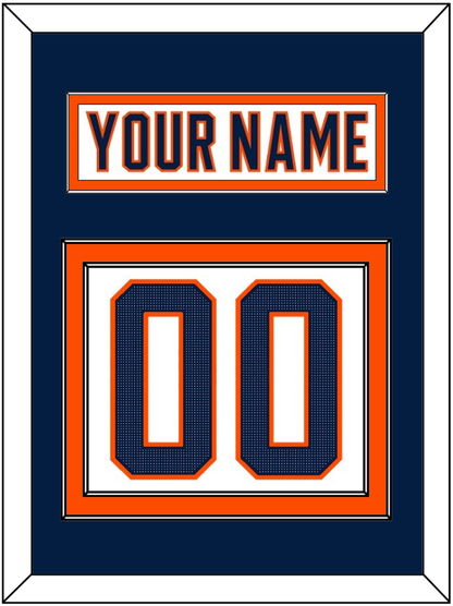 Edmonton Nameplate & Number (Back) - Road White (2017-2022) - Signature Tier 3