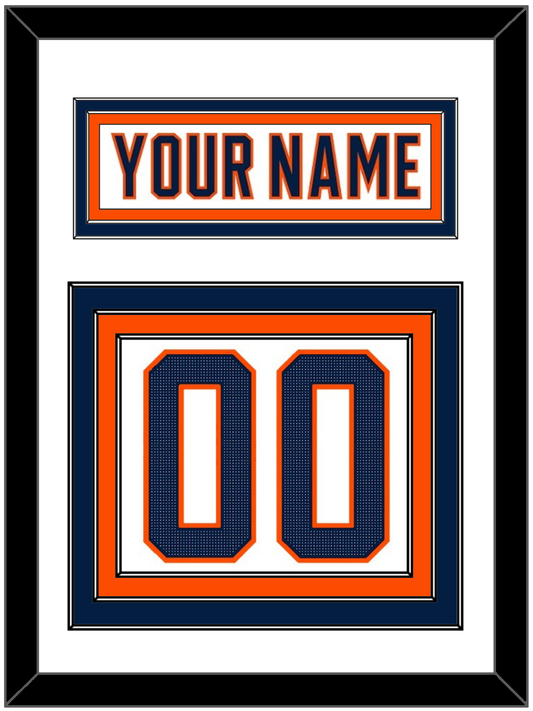 Edmonton Nameplate & Number (Back) - Road White (2017-2022) - Premier Tier 1