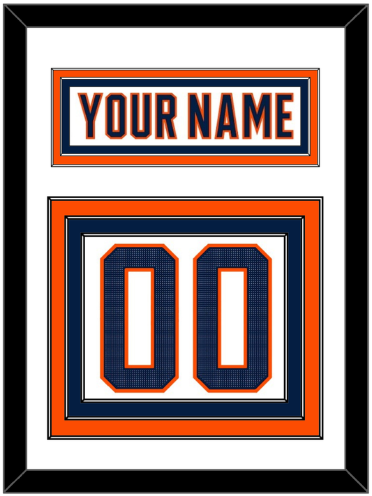 Edmonton Nameplate & Number (Back) - Road White (2017-2022) - Premier Tier 2