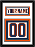 Edmonton Nameplate & Number (Back) - Road White (2017-2022) - Triple Mat 2