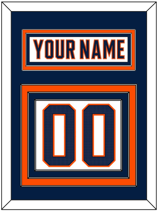 Edmonton Nameplate & Number (Back) - Road White (2017-2022) - Premier Tier 3