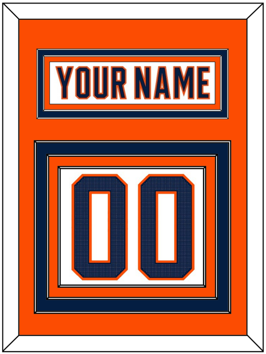 Edmonton Nameplate & Number (Back) - Road White (2017-2022) - Premier Tier 4