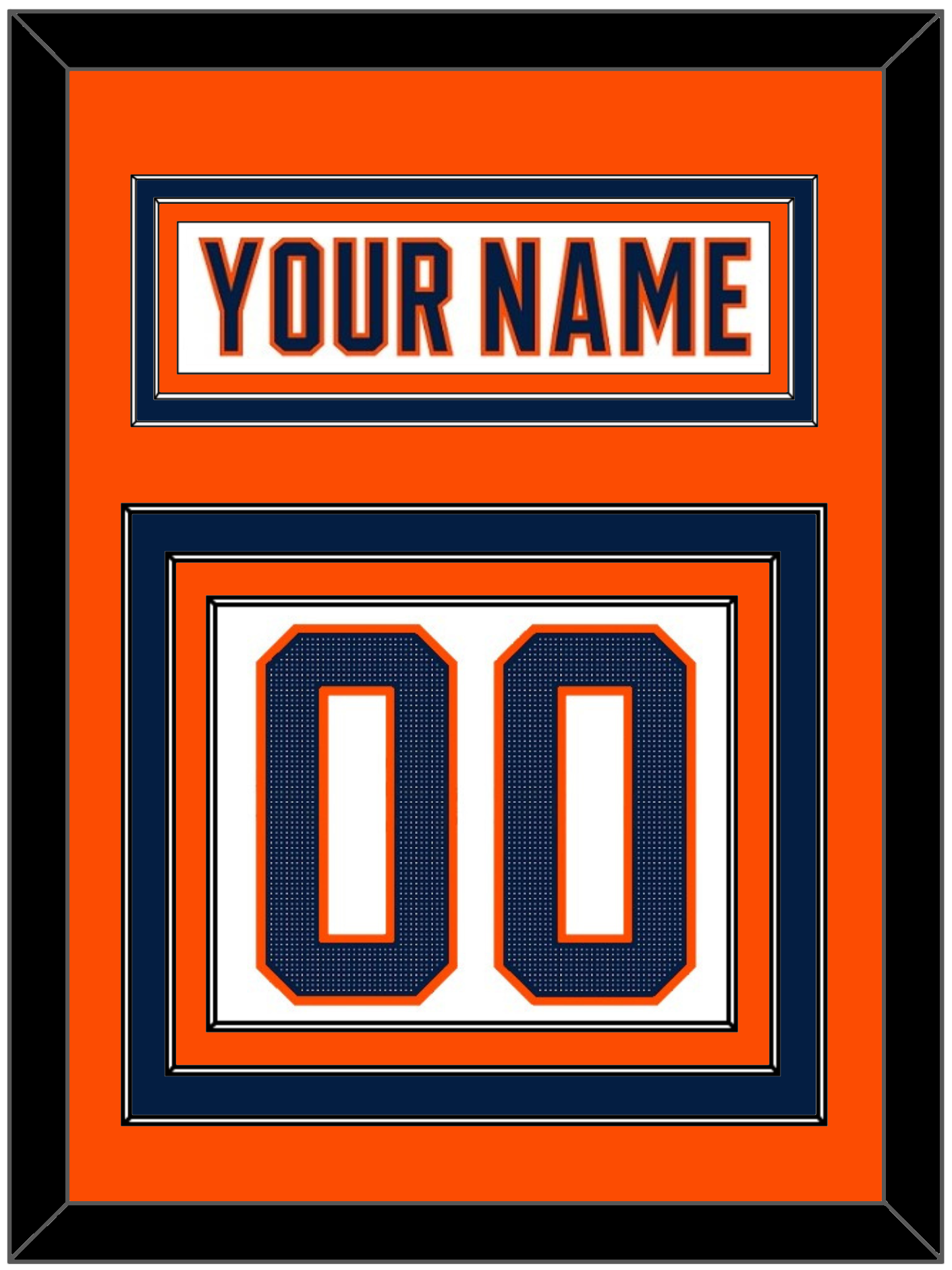 Edmonton Nameplate & Number (Back) - Road White (2017-2022) - Premier Tier 4
