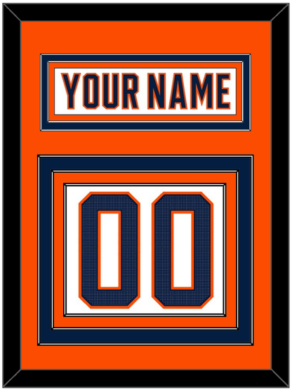 Edmonton Nameplate & Number (Back) - Road White (2017-2022) - Premier Tier 4