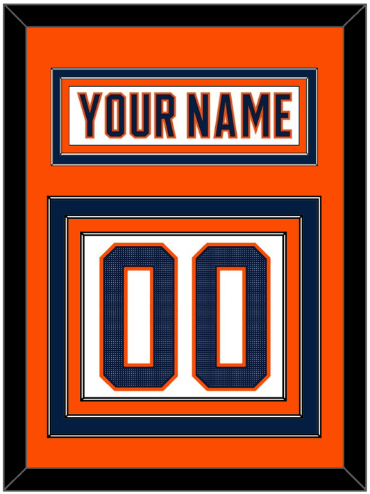 Edmonton Nameplate & Number (Back) - Road White (2017-2022) - Premier Tier 4