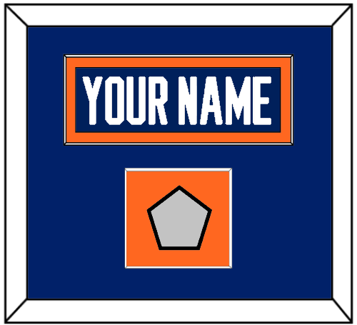 Edmonton Nameplate & Stanley Cup Champions Patch - Road Blue (1981-1994) - Essential Tier 2