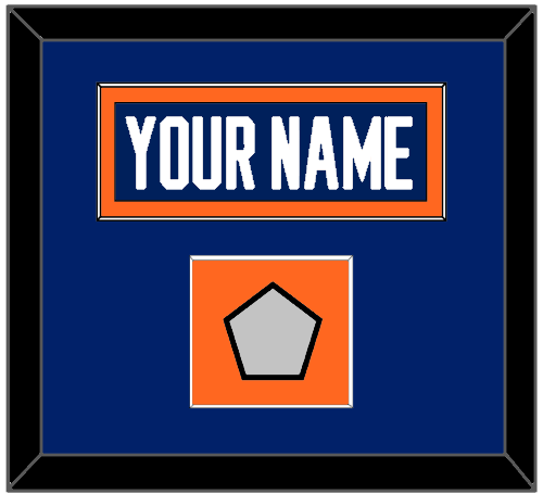 Edmonton Nameplate & Stanley Cup Champions Patch - Road Blue (1981-1994) - Essential Tier 2