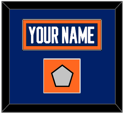 Edmonton Nameplate & Stanley Cup Champions Patch - Road Blue (1981-1994) - Essential Tier 2