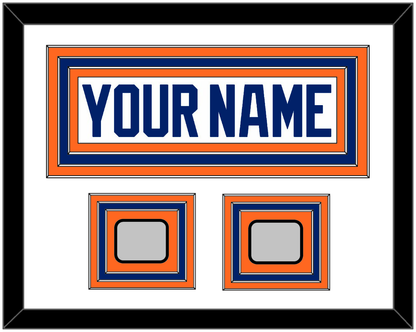 Edmonton Nameplate & 2 Stanley Cup Champions Patches - Home White (1981-1994) - Premier Tier 1
