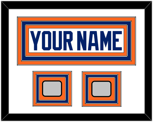 Edmonton Nameplate & 2 Stanley Cup Champions Patches - Home White (1981-1994) - Premier Tier 1