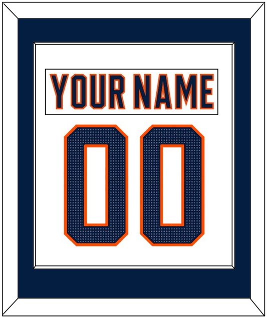 Edmonton Nameplate & Number (Back) Combined - Road White (2017-2022) - Essential Tier 1
