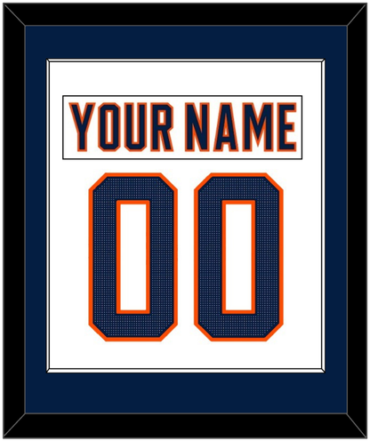 Edmonton Nameplate & Number (Back) Combined - Road White (2017-2022) - Essential Tier 1