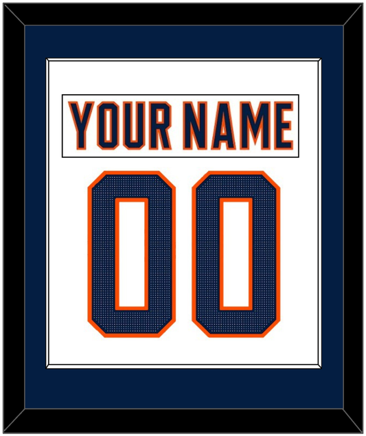 Edmonton Nameplate & Number (Back) Combined - Road White (2017-2022) - Essential Tier 1