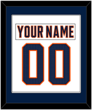 Edmonton Nameplate & Number (Back) Combined - Road White (2017-2022) - Single Mat 1