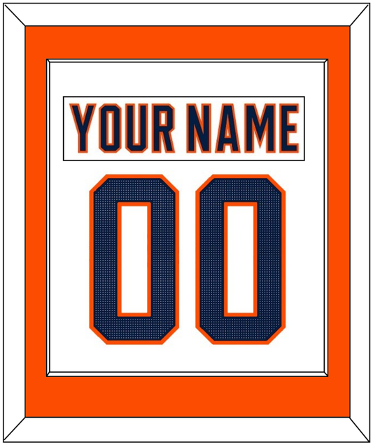 Edmonton Nameplate & Number (Back) Combined - Road White (2017-2022) - Essential Tier 2