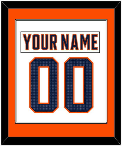 Edmonton Nameplate & Number (Back) Combined - Road White (2017-2022) - Essential Tier 2