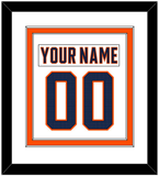 Edmonton Nameplate & Number (Back) Combined - Road White (2017-2022) - Double Mat 2