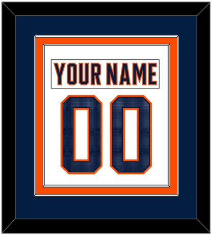 Edmonton Nameplate & Number (Back) Combined - Road White (2017-2022) - Signature Tier 3