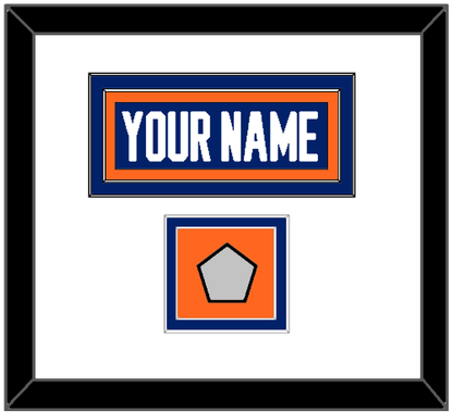Edmonton Nameplate & 1990 Stanley Cup Finals Jersey Patch - Road Blue (1981-1994) - Signature Tier 1