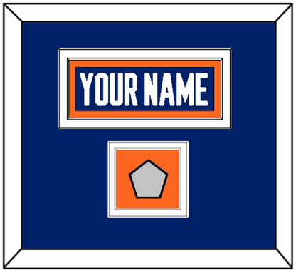 Edmonton Nameplate & 1990 Stanley Cup Finals Jersey Patch - Road Blue (1981-1994) - Signature Tier 2