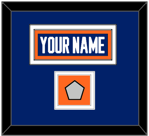 Edmonton Nameplate & 1990 Stanley Cup Finals Jersey Patch - Road Blue (1981-1994) - Signature Tier 2
