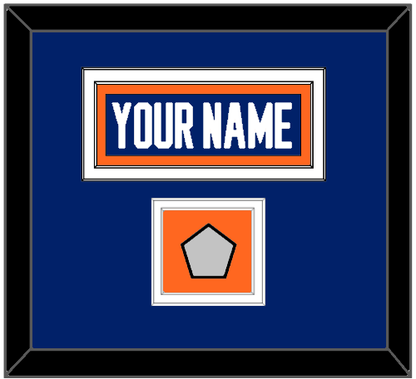 Edmonton Nameplate & 1990 Stanley Cup Finals Jersey Patch - Road Blue (1981-1994) - Signature Tier 2