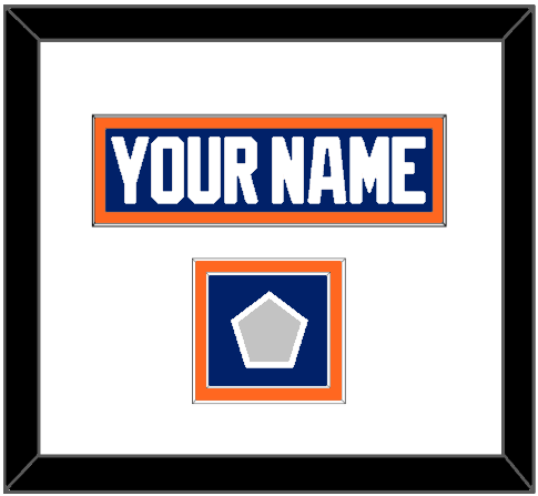 Edmonton Nameplate & 1990 Stanley Cup Finals Jersey Patch - Road Blue (1981-1994) - Signature Tier 3