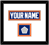 Edmonton Nameplate & Stanley Cup Champions Patch - Road Blue (1981-1994) - Double Mat 3