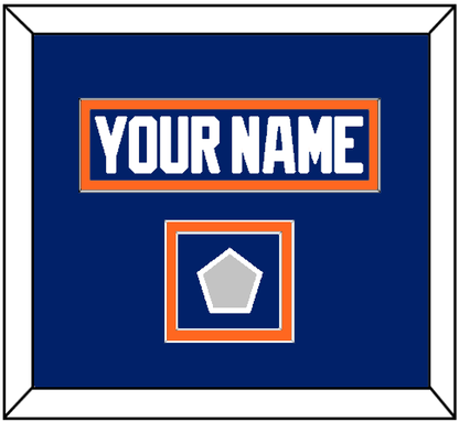Edmonton Nameplate & 1990 Stanley Cup Finals Jersey Patch - Road Blue (1981-1994) - Signature Tier 4