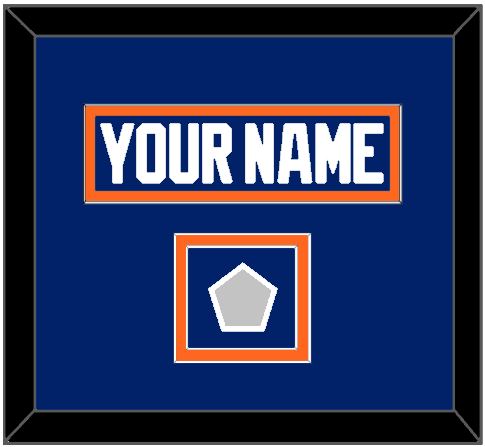 Edmonton Nameplate & 1990 Stanley Cup Finals Jersey Patch - Road Blue (1981-1994) - Signature Tier 4