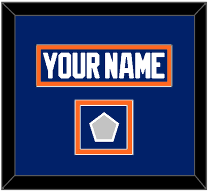 Edmonton Nameplate & Stanley Cup Champions Patch - Road Blue (1981-1994) - Signature Tier 4
