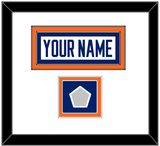 Edmonton Nameplate & Stanley Cup Champions Patch - Home White (1981-1994) - Double Mat 1