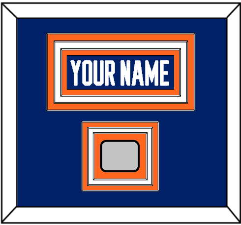 Edmonton Nameplate & 1990 Stanley Cup Finals Jersey Patch - Road Blue (1981-1994) - Premier Tier 1