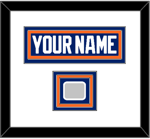 Edmonton Nameplate & Stanley Cup Champions Patch - Road Blue (1981-1994) - Premier Tier 2