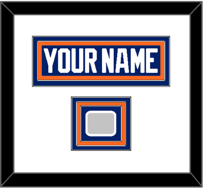 Edmonton Nameplate & Stanley Cup Champions Patch - Road Blue (1981-1994) - Premier Tier 2