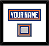 Edmonton Nameplate & 1990 Stanley Cup Finals Jersey Patch - Road Blue (1981-1994) - Triple Mat 2