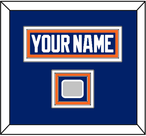 Edmonton Nameplate & 1990 Stanley Cup Finals Patch - Road Blue (1981-1994) - Premier Tier 3