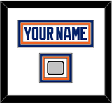 Edmonton Nameplate & 1990 Stanley Cup Finals Jersey Patch - Home White (1981-1994) - Triple Mat 3