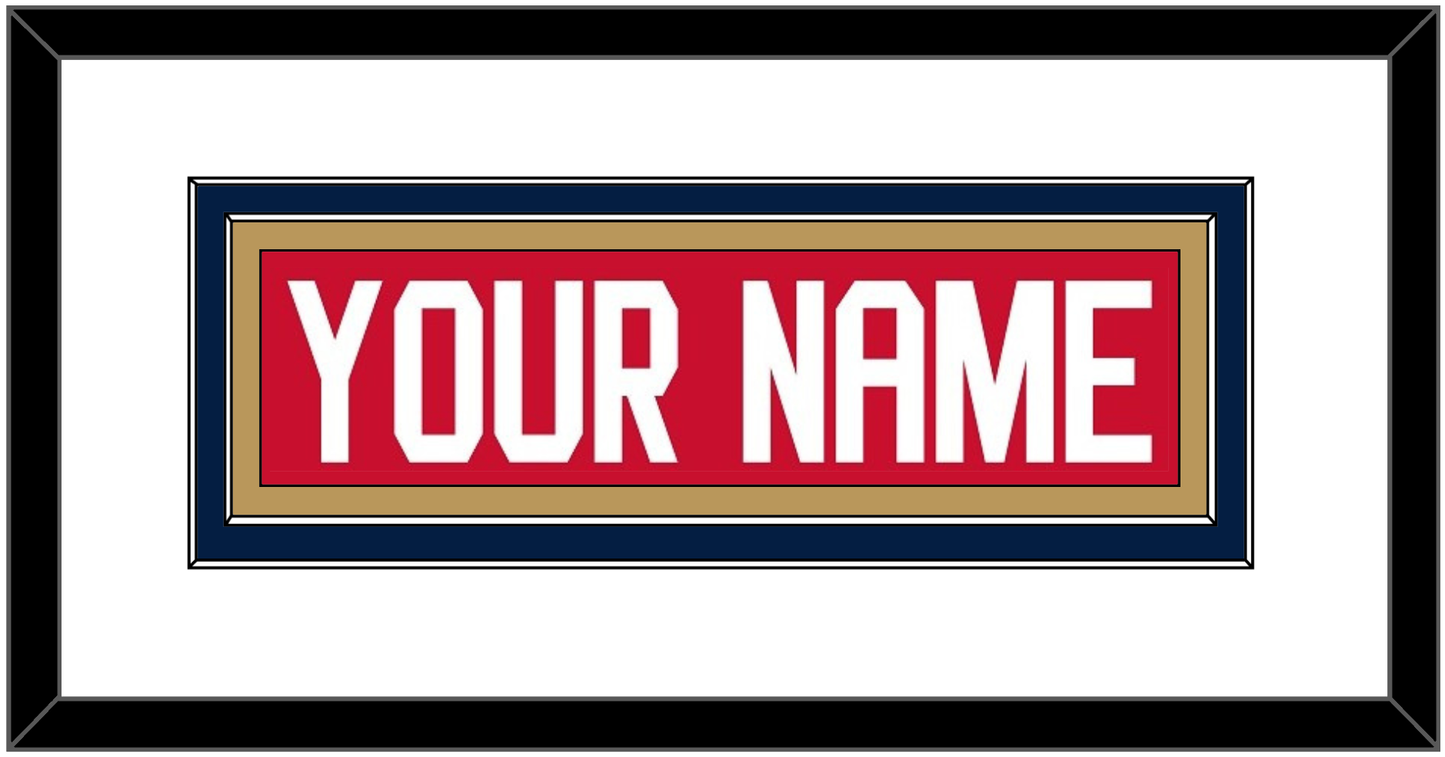 Florida Nameplate - Home Red (2016-2017) - Signature Tier 1