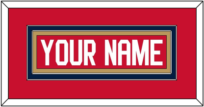 Florida Nameplate - Home Red (2016-2017) - Signature Tier 2
