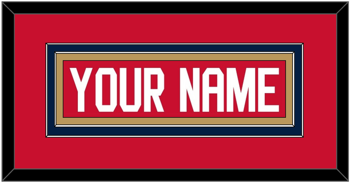 Florida Nameplate - Home Red (2016-2017) - Signature Tier 2