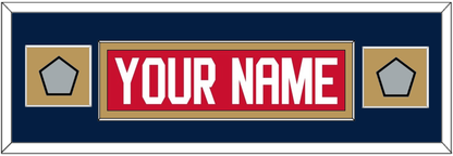 Florida Nameplate & 2 Stanley Cup Finals Patches - Home Red - Essential Tier 6