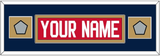 Florida Nameplate & 2 Stanley Cup Champions Patches - Home Red - Single Mat 6