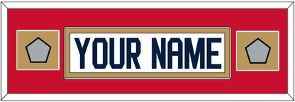 Florida Nameplate & 2 Stanley Cup Finals Patches - Road White - Essential Tier 4