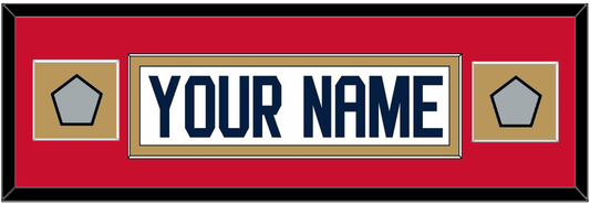 Florida Nameplate & 2 Stanley Cup Champions Patches - Road White - Essential Tier 4