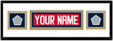 Florida Nameplate & 2 Stanley Cup Finals Patches - Home Red - Double Mat 2