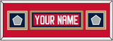 Florida Nameplate & 2 Stanley Cup Finals Patches - Home Red - Double Mat 4