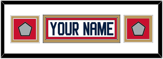 Florida Nameplate & 2 Stanley Cup Champions Patches - Road White - Signature Tier 2