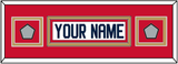 Florida Nameplate & 2 Stanley Cup Finals Patches - Road White - Double Mat 6
