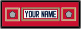 Florida Nameplate & 2 Stanley Cup Finals Patches - Road White - Double Mat 6
